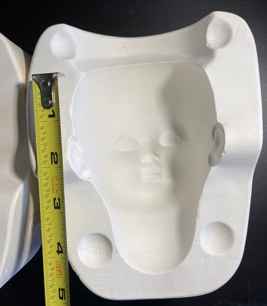 Vintage Bell Ceramic Slip Casting Mold Doll Head 2196 4