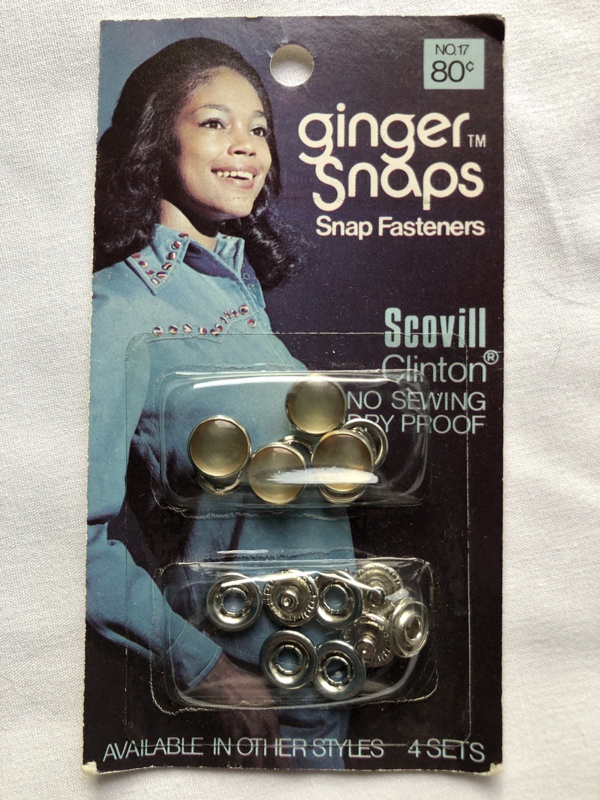 New 4 Sets Light Yellow Pearl Cap Ginger Snaps Round No Sew Snap Fasteners