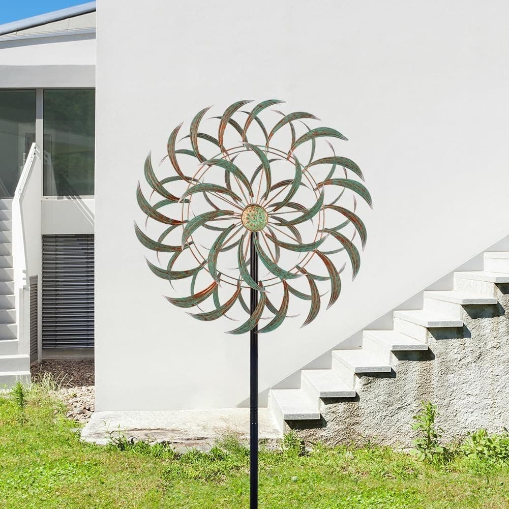 20” x 85” Kinetic Yard Art - Easy Install Outdoor Decor for Peaceful Spaces 5