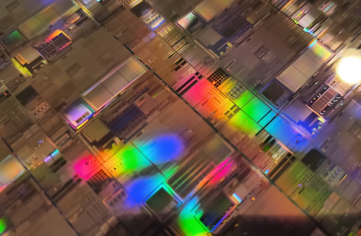 2 PC Lot  8" CU Copper IC Semiconductor Silicon Wafers in Fluoroware Container 6