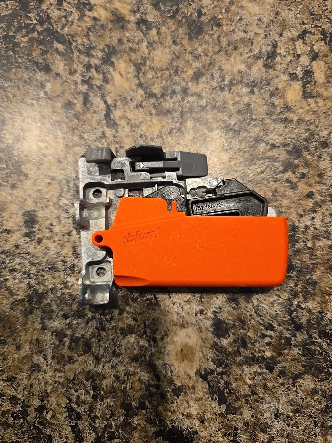 Blum T51.1801 Right Handed Locking Device  - Orange 2