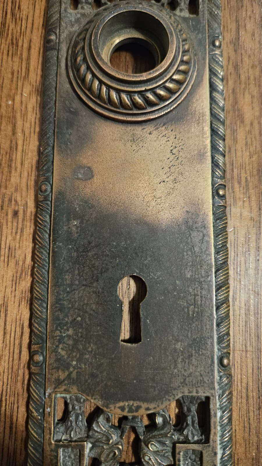 Antique Door Knob Back Plate 1895 Corbin St. Cloud 1890 Pierced H-43000 Rare 6