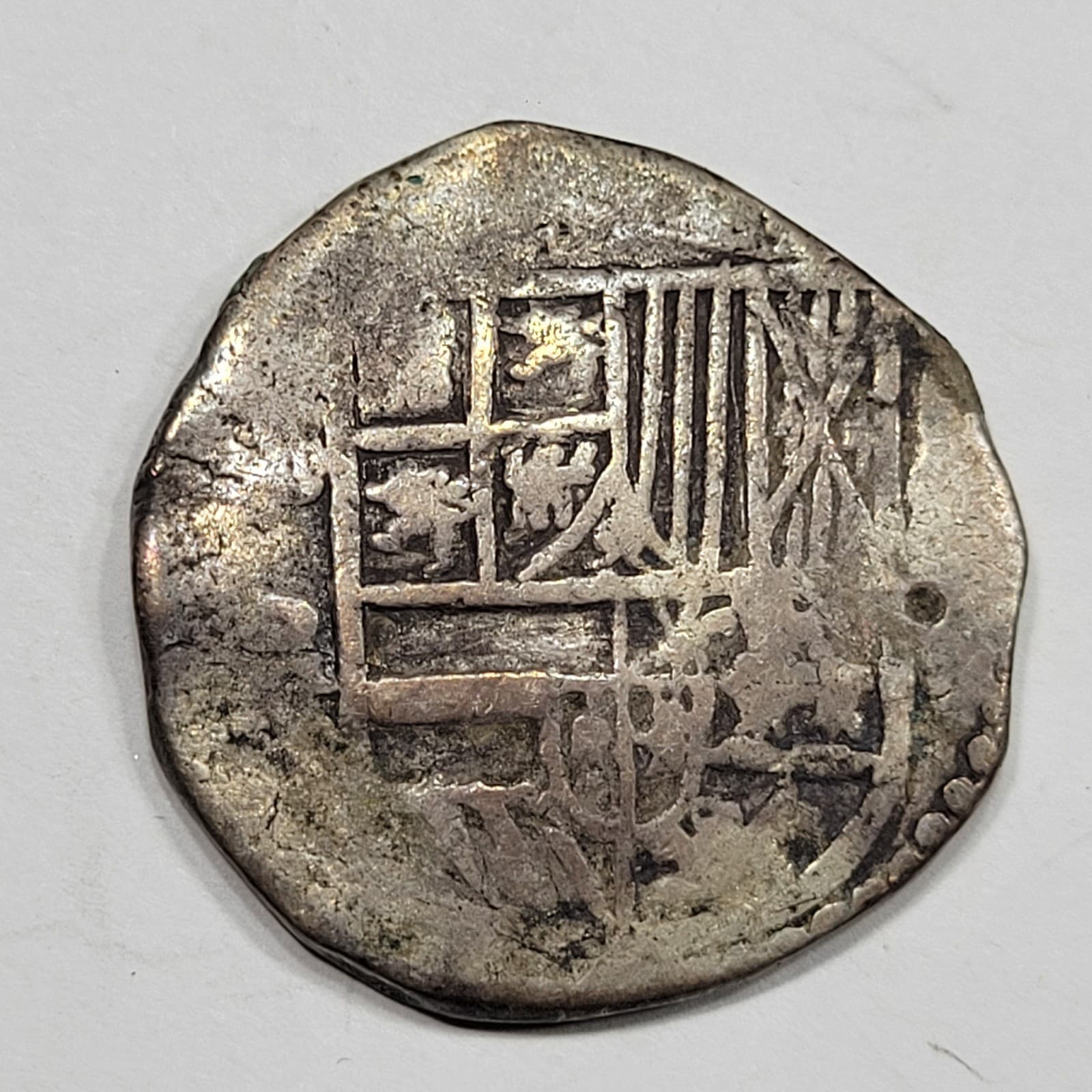 1603-1616 Cob 4 Reales Potosi Bolivia Assayer R Early Type 13.1g Nice *K807 2