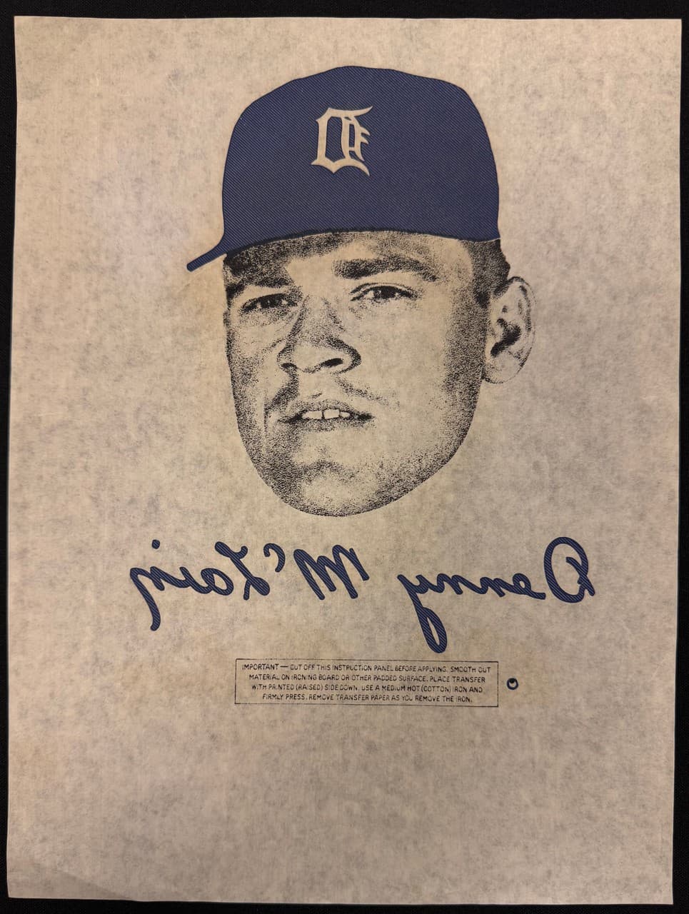 1968 Detroit Tigers Iron-On Transfer Lot of 5 w/ Kaline 5