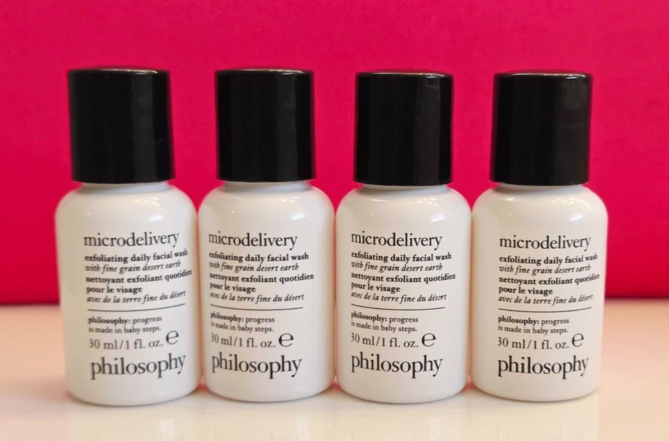 4.0 oz PHILOSOPHY MICRODELIVERY EXFOLIATING DAILY FACIAL WASH 1.0 oz ea SEALED