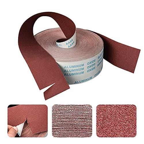 800 Grit Sandpaper Roll, 1 metre x 115 mm Aluminum Oxide Emery 1 Metre, Brown  3