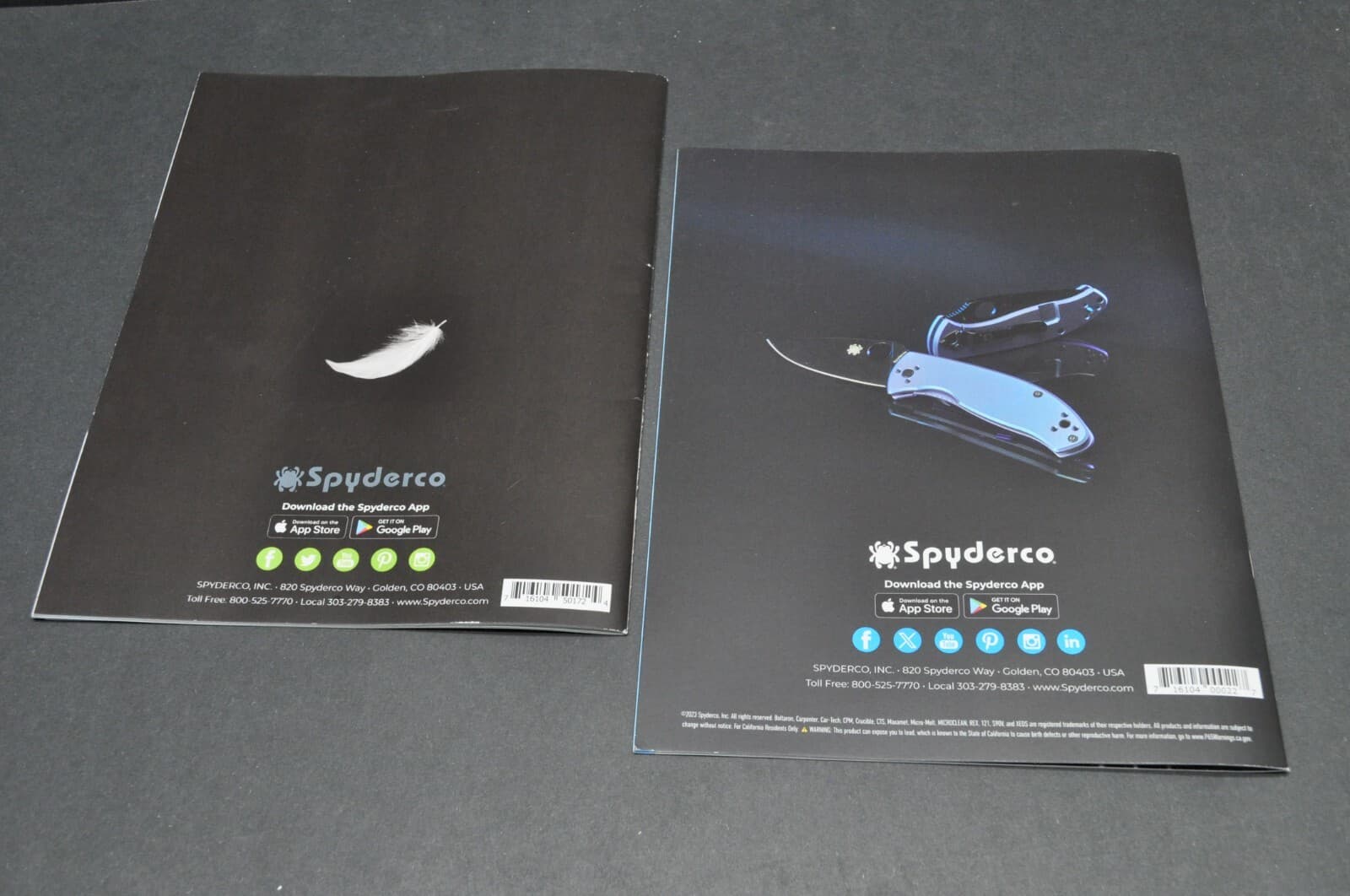 Spyderco Knives New Product Reveal Catalogs 2023 2024 Knife Brochure Lot of 2 5