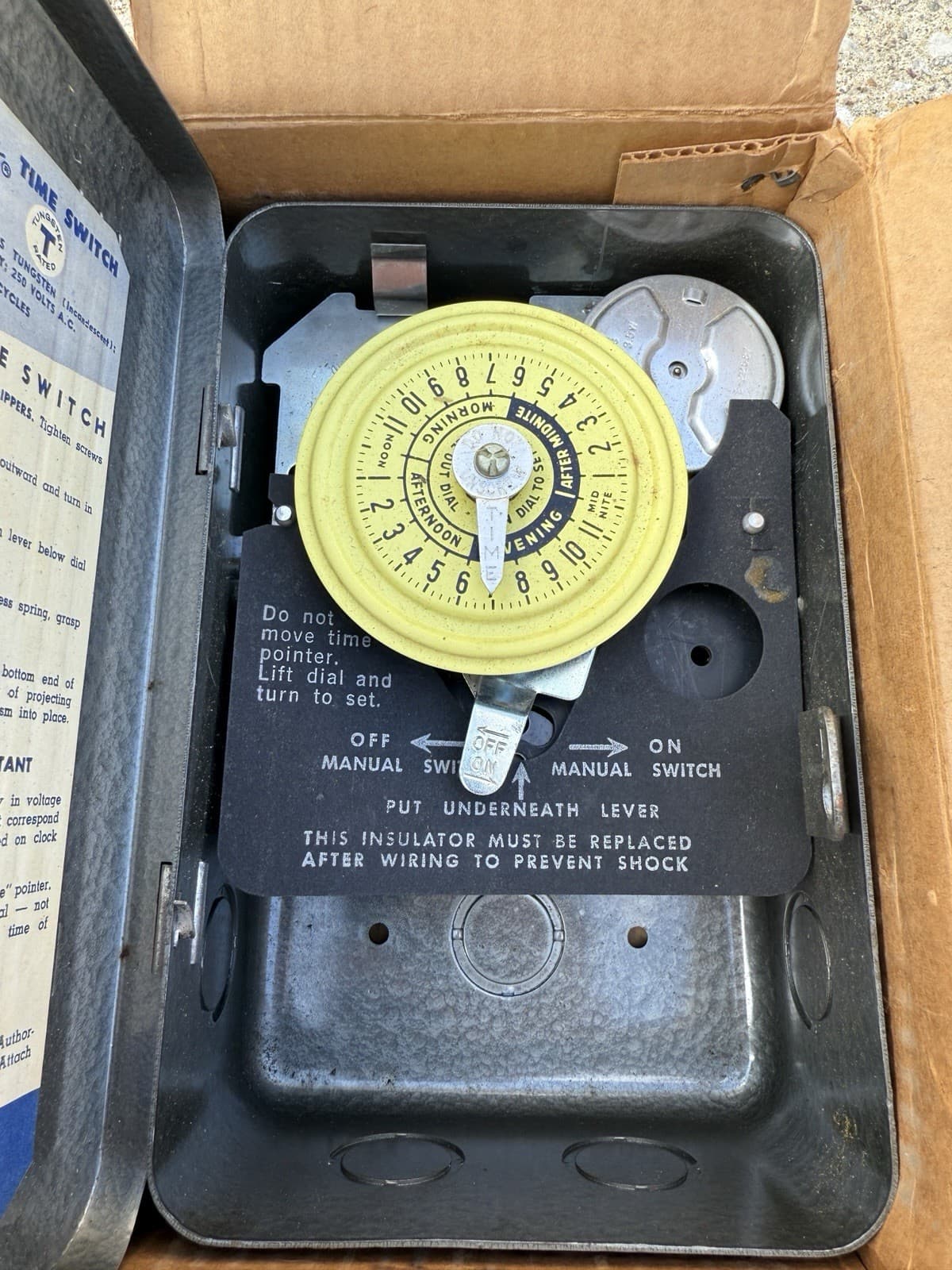 Intermatic T104 24-Hour Mechanical Time Switch, 35A 250V, Vtg New Old Stock! 2