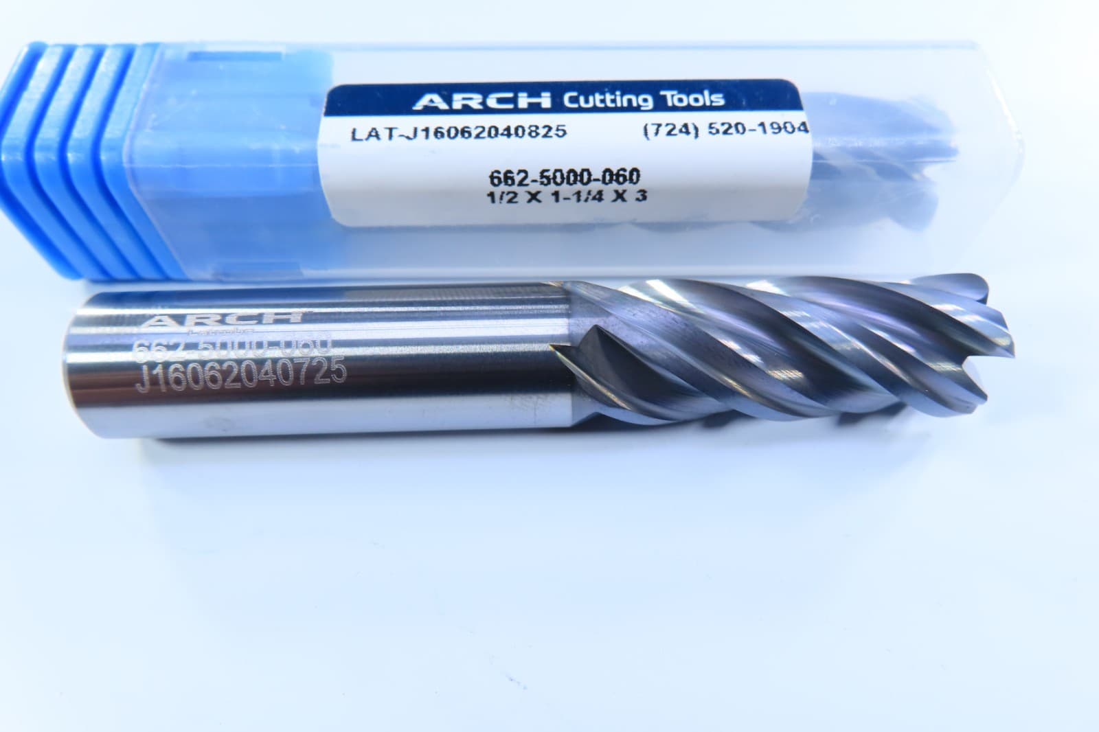 NEW 1/2" USA ARCH SOLID CARBIDE 4 FLUTE END MILL .060" RADIUS LATHE CNC TOOL 4
