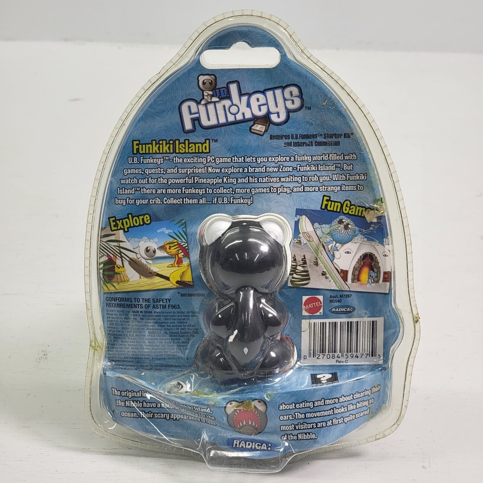 U.B. Funkeys USB Funkiki Island Nibble PC Explore Game Black Mattel-Radica New 4
