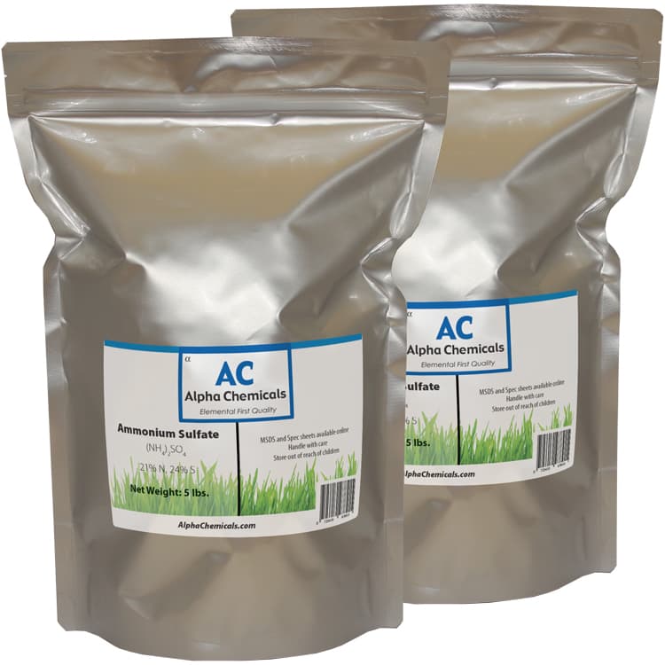 Ammonium Sulfate - 10 Pounds (2 - 5 lb bags) - 99% Pure