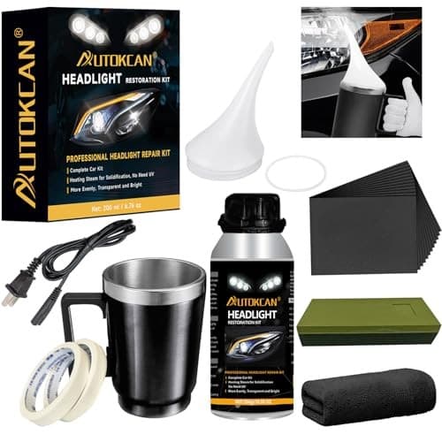 Headlight Restoration Kit 200ML Automobile Headlight Polish Repair Renovation  2