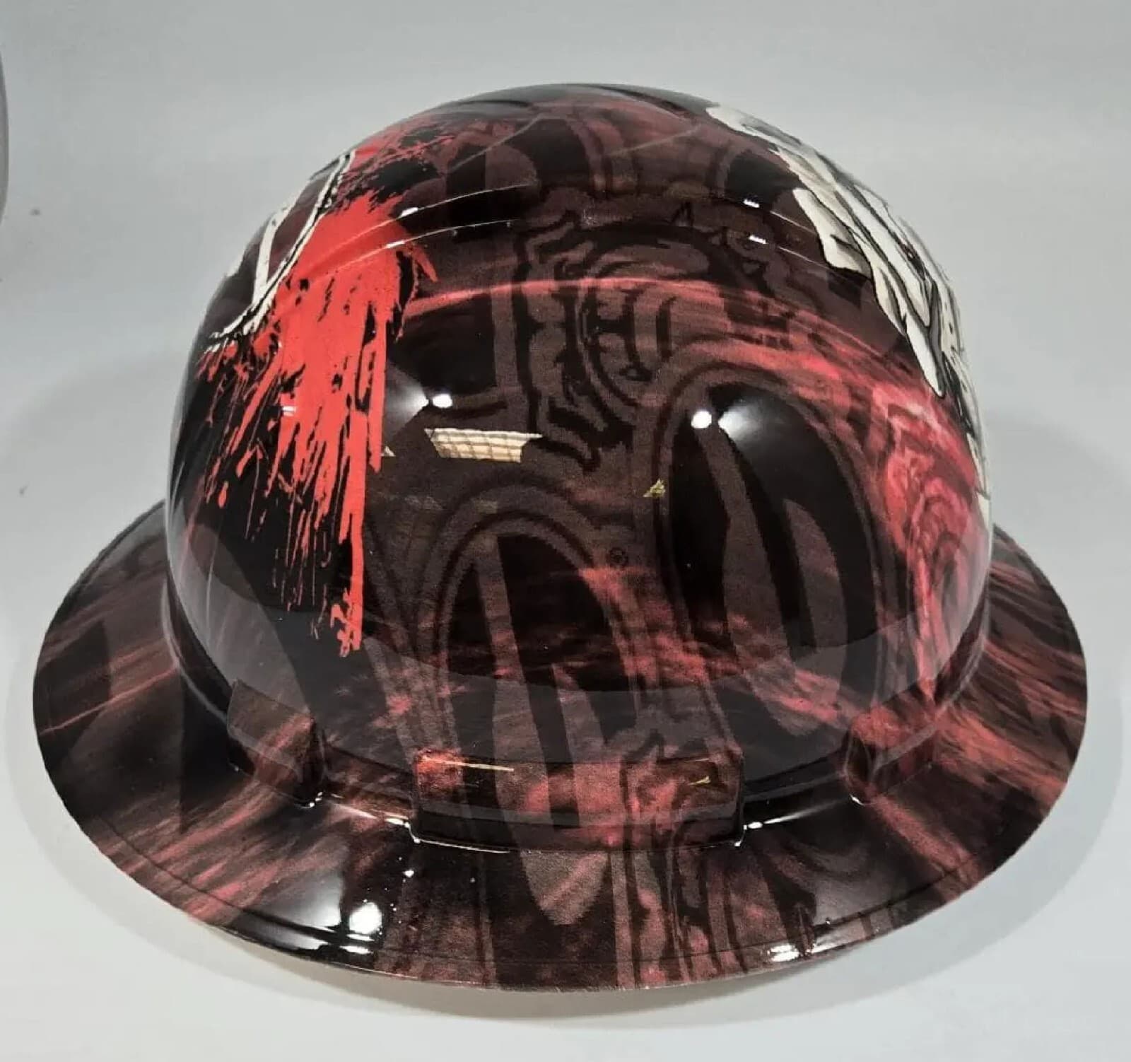 New Full Brim Hard Hat Custom Hydro Dipped GEORGIA BULLDOGS 4