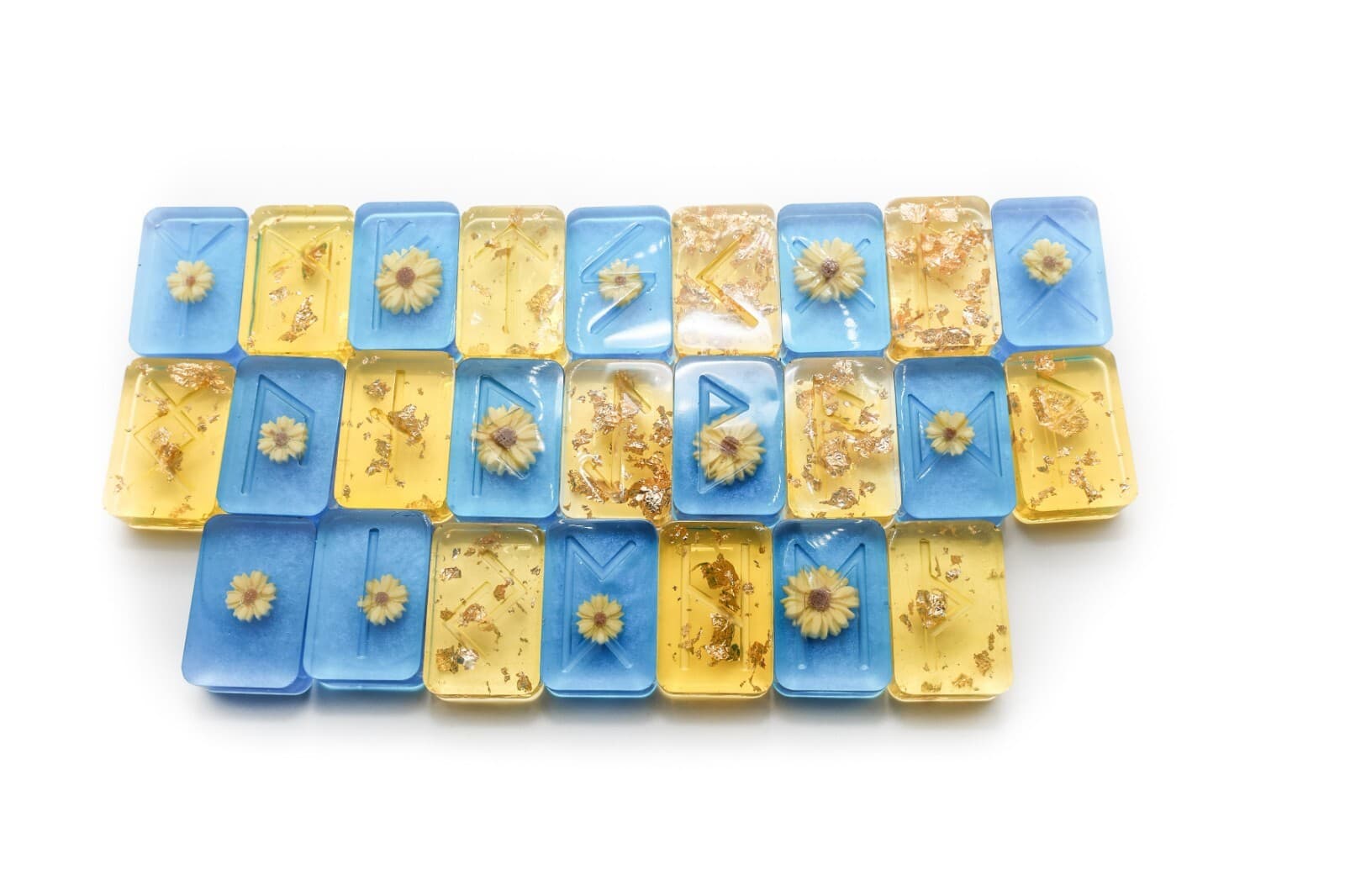 Elder Futhark Resin Runes Dedicated to Oshun 2