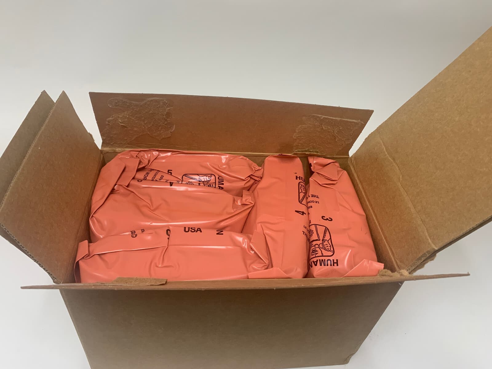 MRE Meals Ready to Eat Humanitarian Daily Rations Insp 8/25 or Later - 1 Case 3