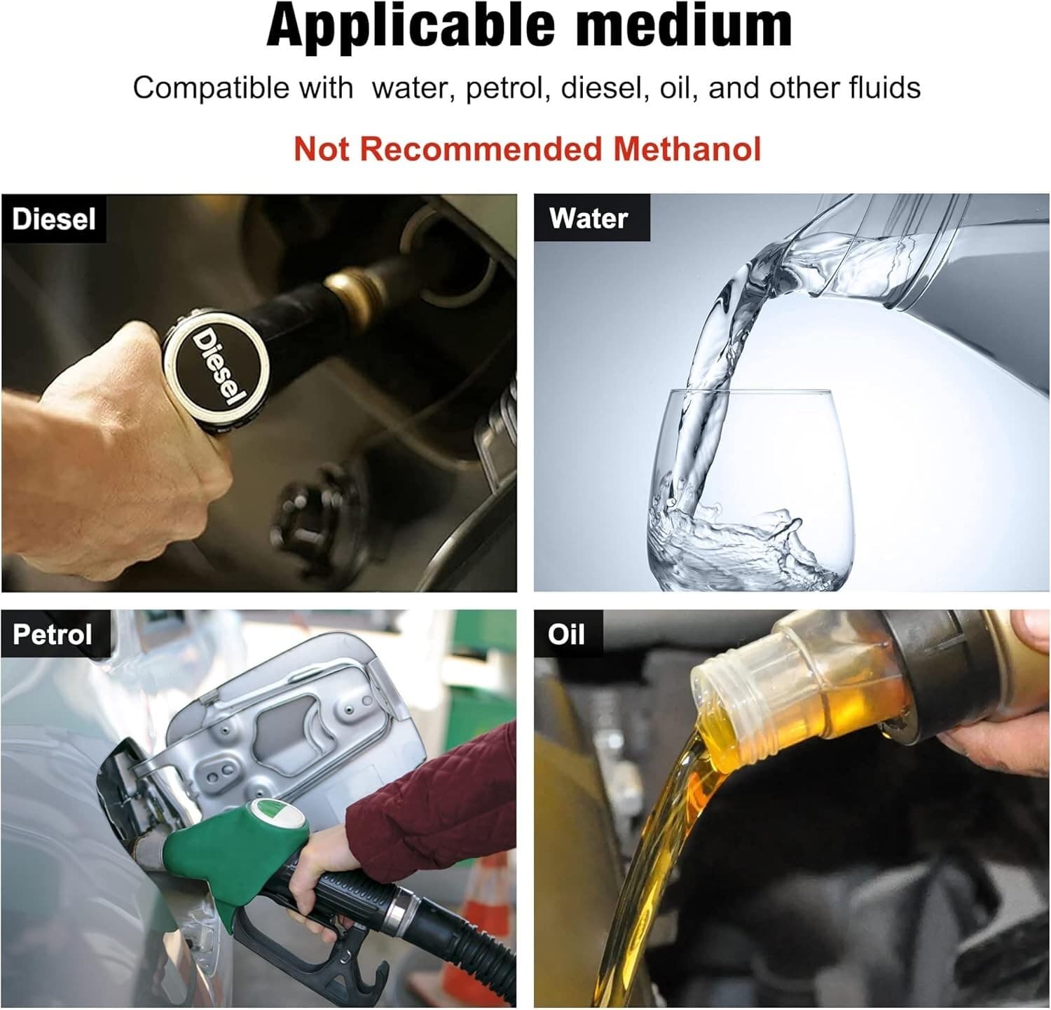 2x 10mm 3/8" Fuel Line Non-Return One Way Air Fuel Oil Check Valve Diesel Gas 5