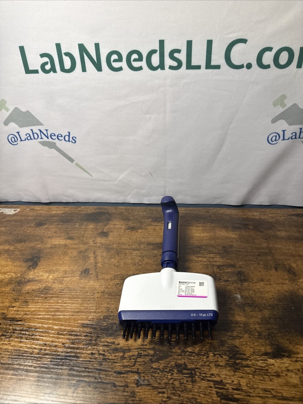 Rainin Pipet-Lite XLS L10 0.5-10ul 12-Channel Multichannel Pipette 4