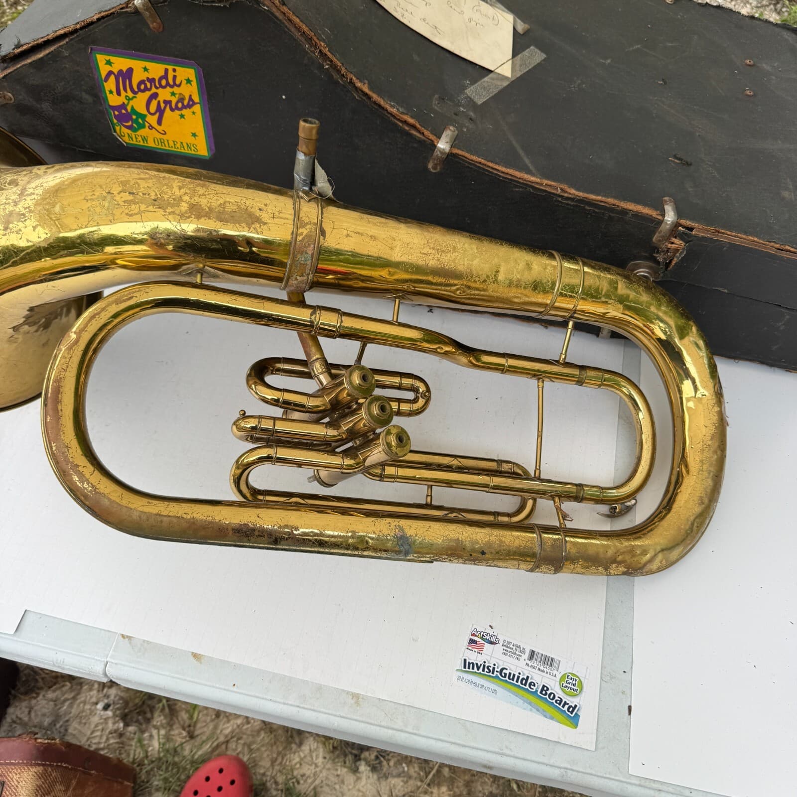 Conn Euphonium 3 Valve Bell Front Baritone Brass As Is 3