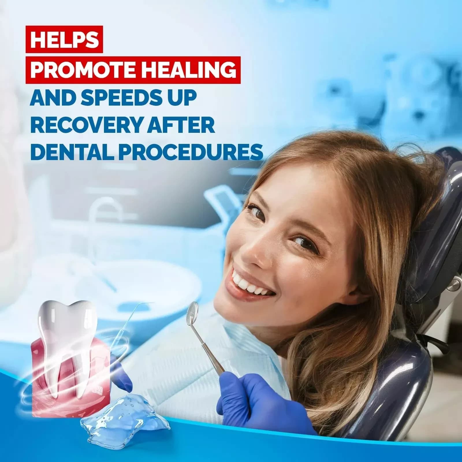 Gengigel gingival gel for damaged gums with hyaluronic acid heals protects 20 ml 6