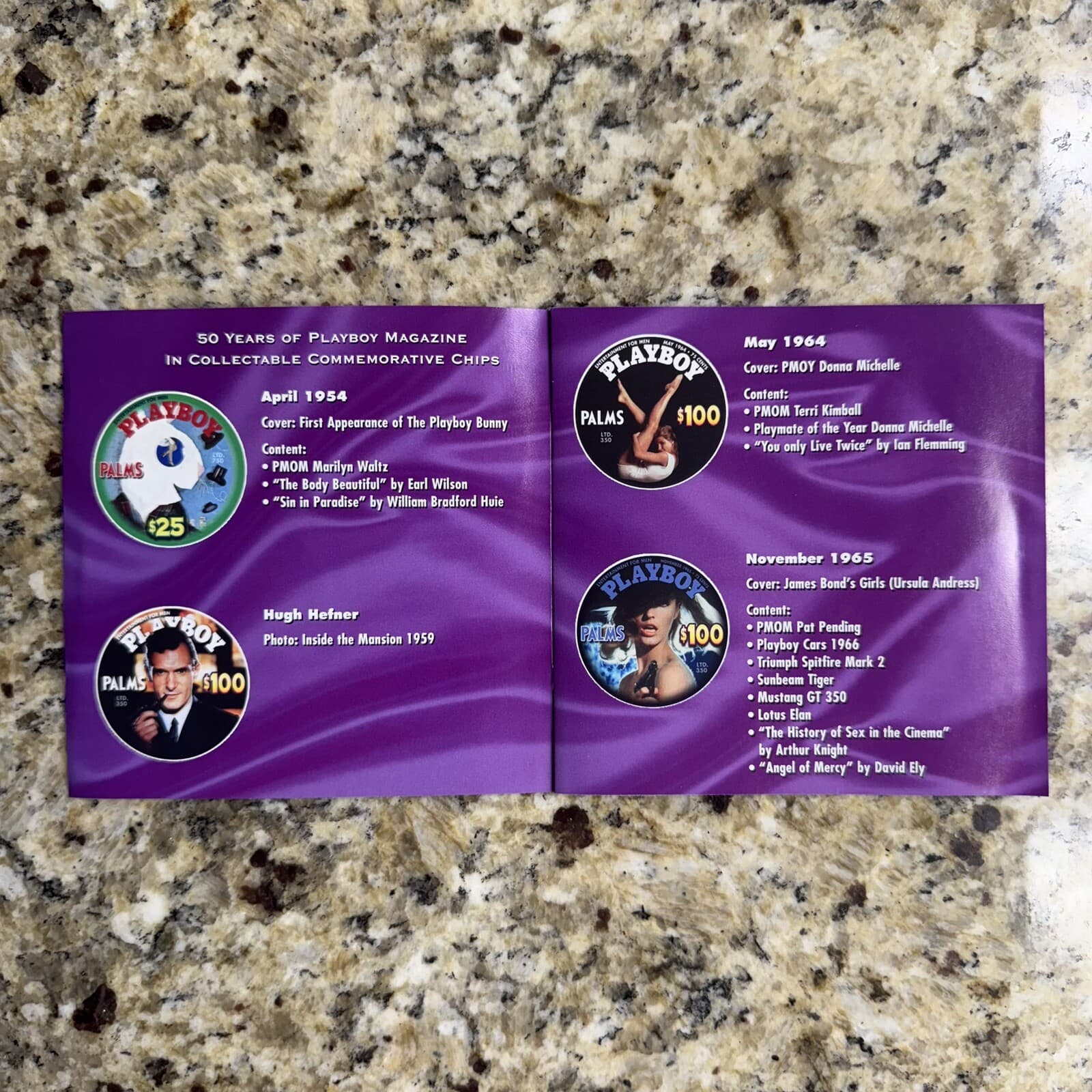 Las Vegas Palms Playboy CD Case For Commemorative Chips 4