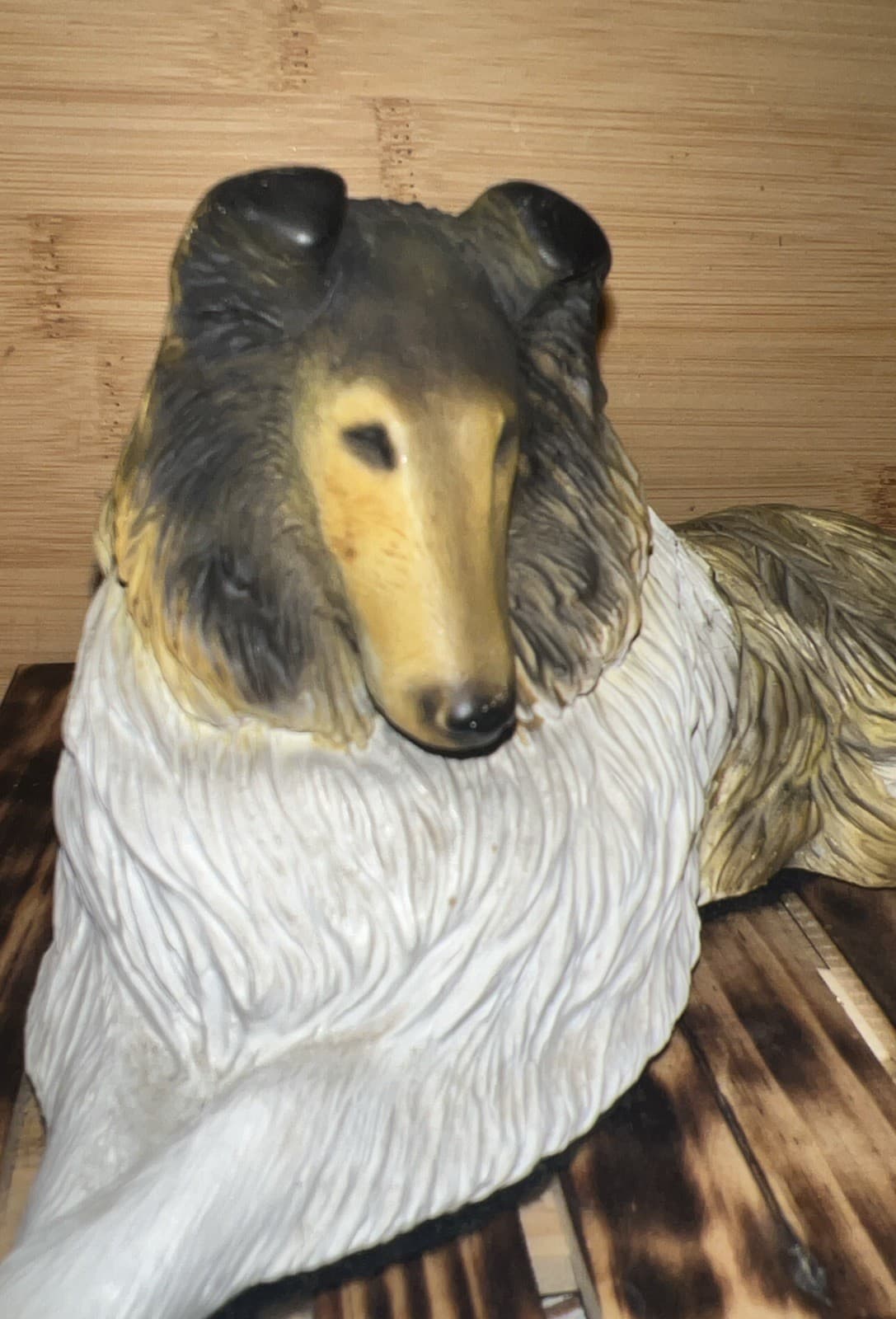 Vintage Sandicast Collie Dog Figurine Sculpture 2