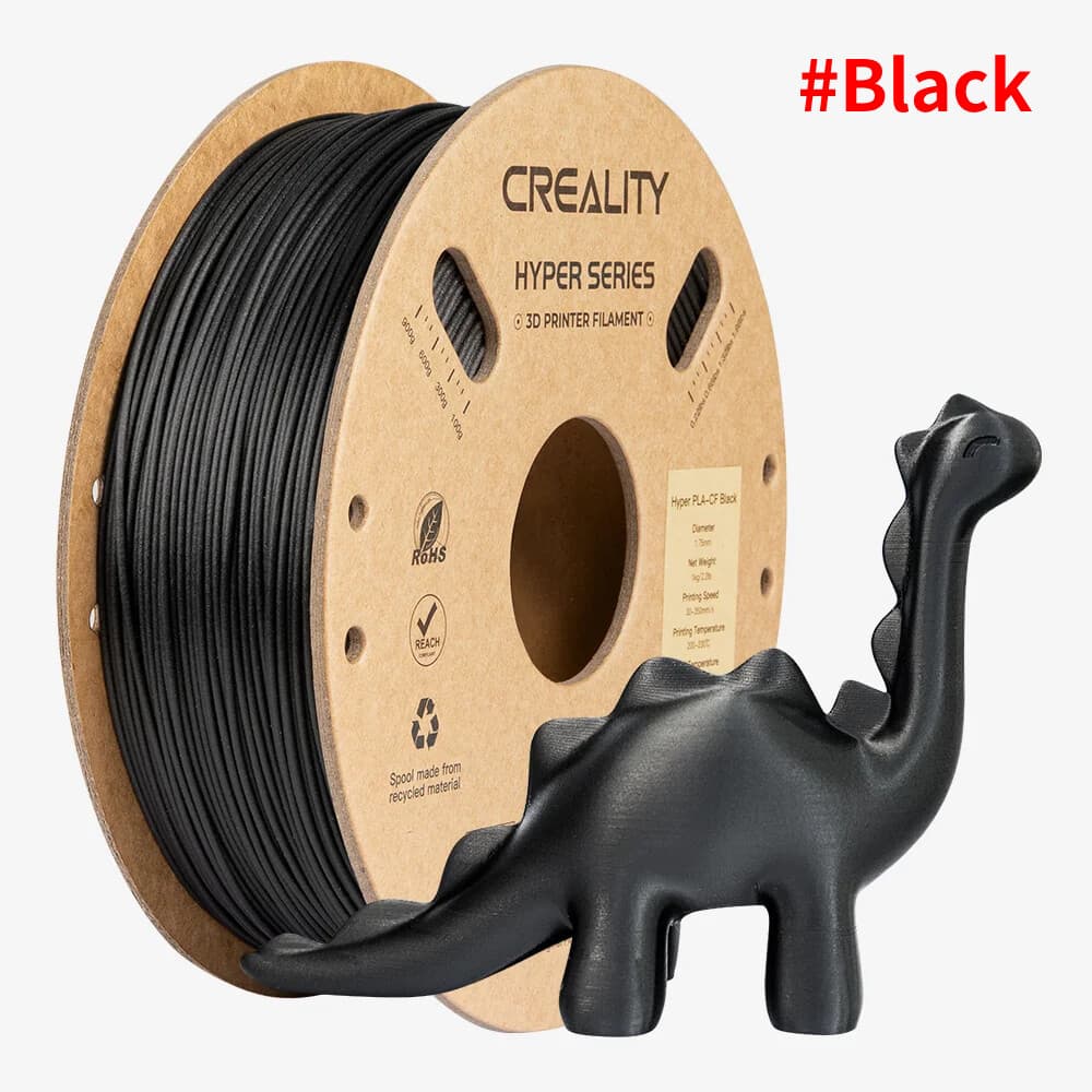 Creality Hyper PLA Carbon Fibre 3D Printing Filament 1kg Print Speed 300mm/s up