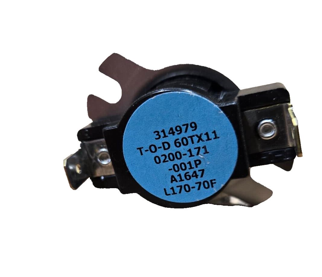 EMERSON THERM-O-DISC HVAC Limit Switch TOD 314979 T-O-D 60TX11 L170-70F A1647 NE