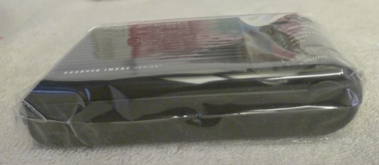 The Sharper Image Travel Soother Black ID 501 - NOS NEW Open Box 6