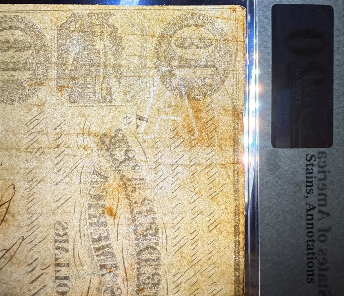 T-28 RARE Watermark Block CSA 1861 $10 Confederate PF-11 PMG VF20 Only 8-9 Known 3