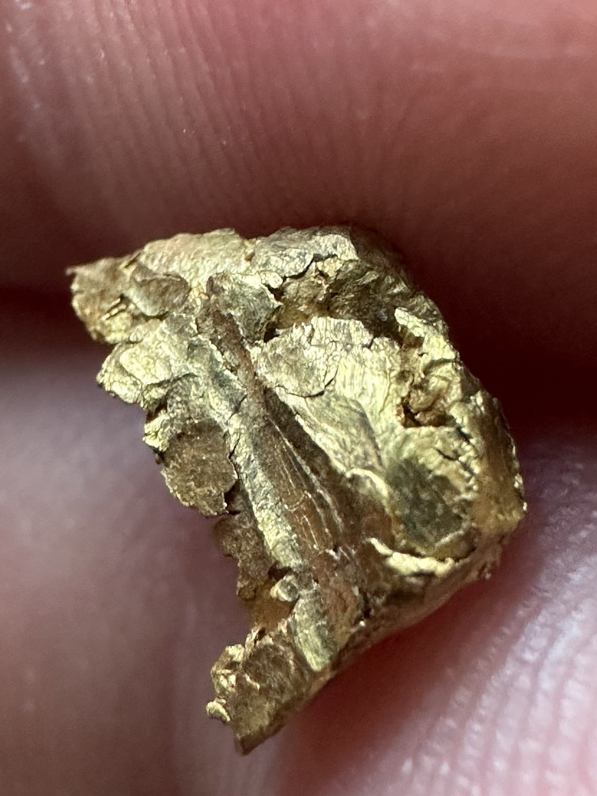 Gold Nugget from Potosi, Bolivia Tupiza Mine, 1.389 grams 2