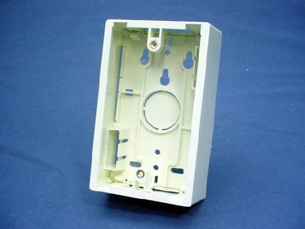Leviton Quickport Surface Mount Backbox Almond 1.45"-Depth 1-Gang 40851-ABR 5