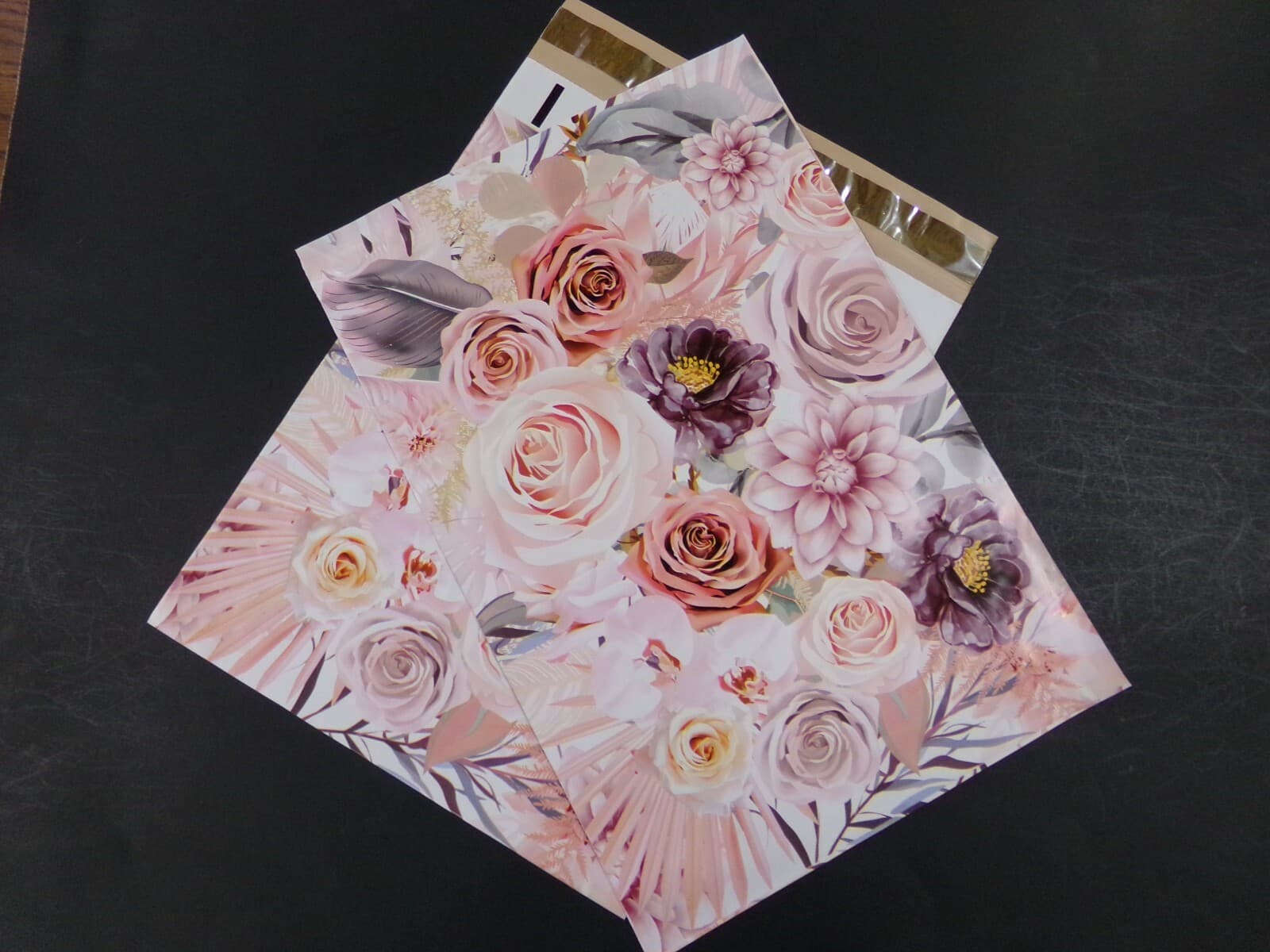 10-100 14x17 BOHO FLORAL Poly Mailers Flower Pastel Shipping Envelopes Bags 2