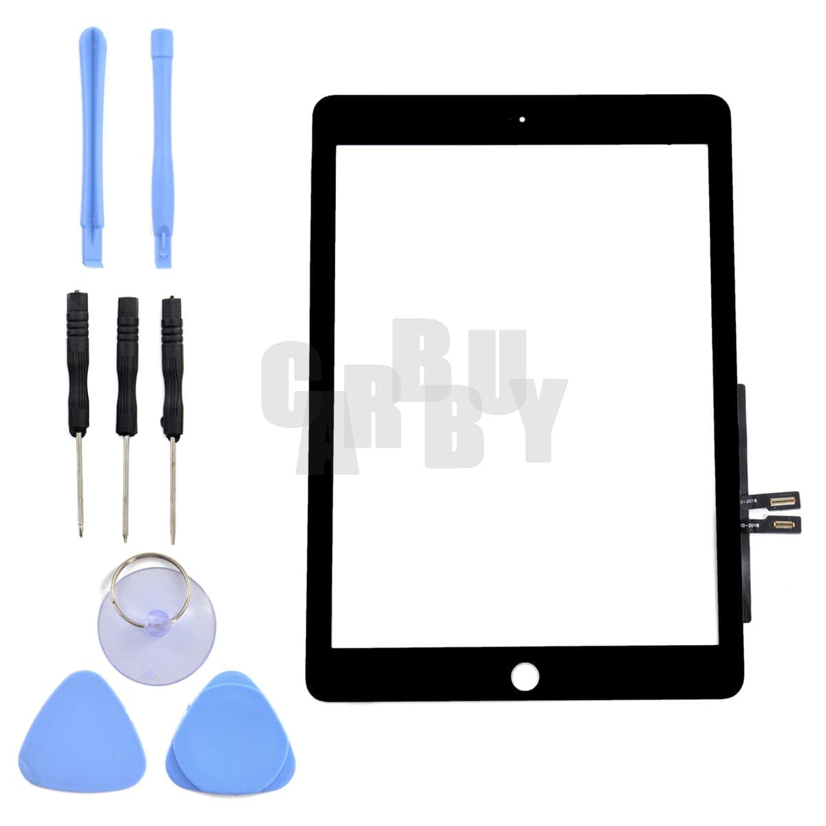 For 2018 iPad 6 6th Gen A1893 A1954 Touch Screen Digitizer Replacement+IC Black