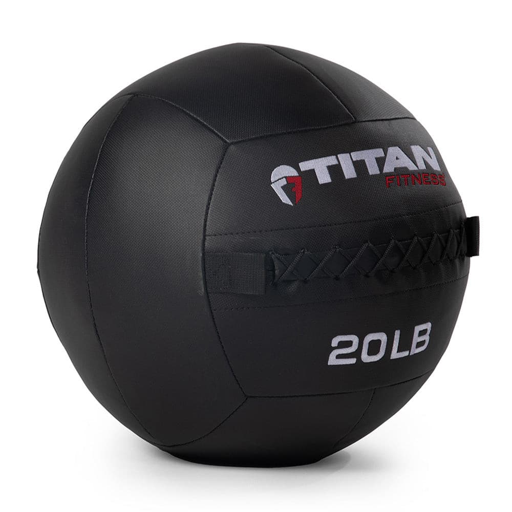 Titan Fitness 20 LB Composite Wall Ball, Soft Shell Poly-Composite Laminate