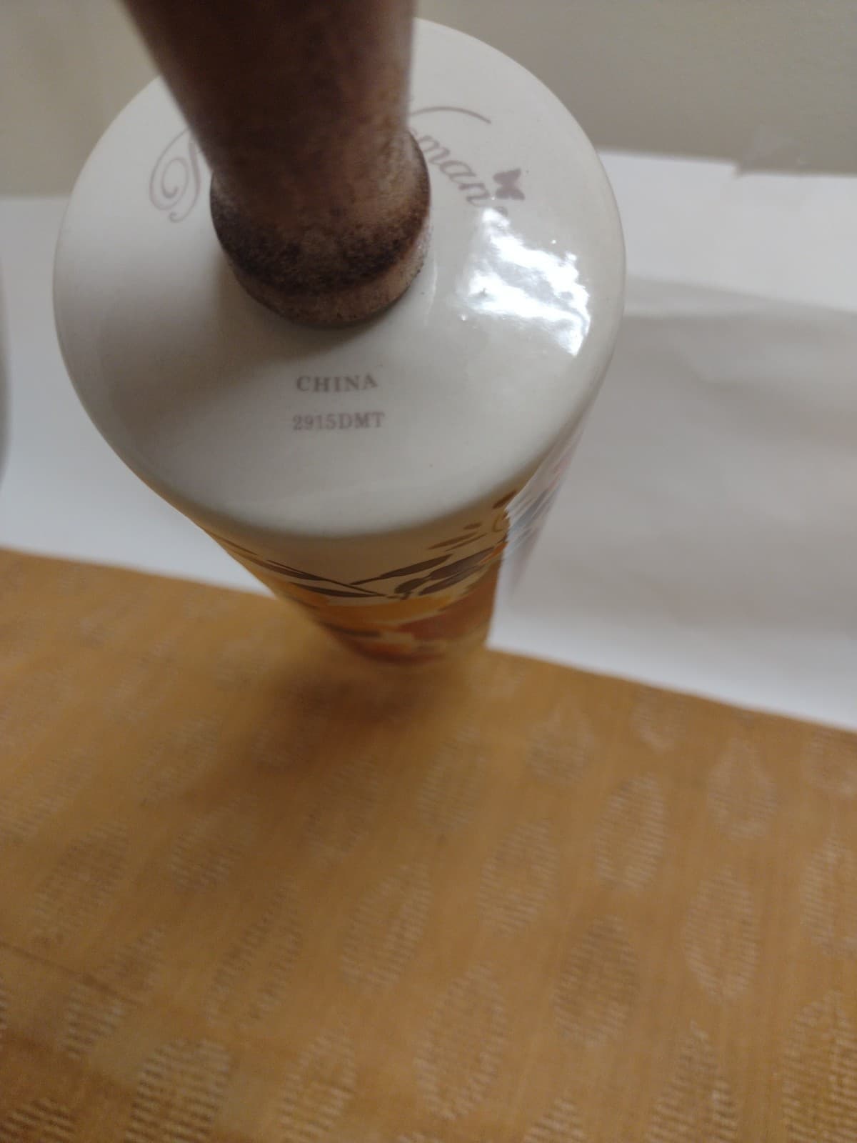 PioneerWoman Timeless Floral Ceramic 18"Rolling Pin Wood Handles Retired 2915DMT 4