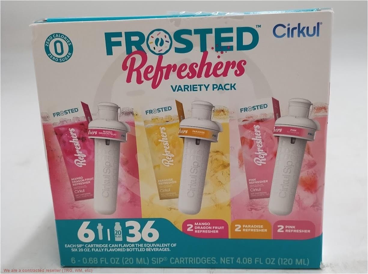 Cirkul Frosted Refreshers Flavor Cartridge Variety Pack - 6pk EXP: 03/2027