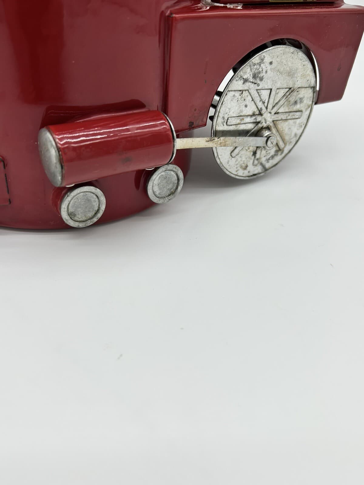 MKI Kamenstein Tea Kettle Pot World of Motion Steam Engine Train 613 Red - AS IS 5