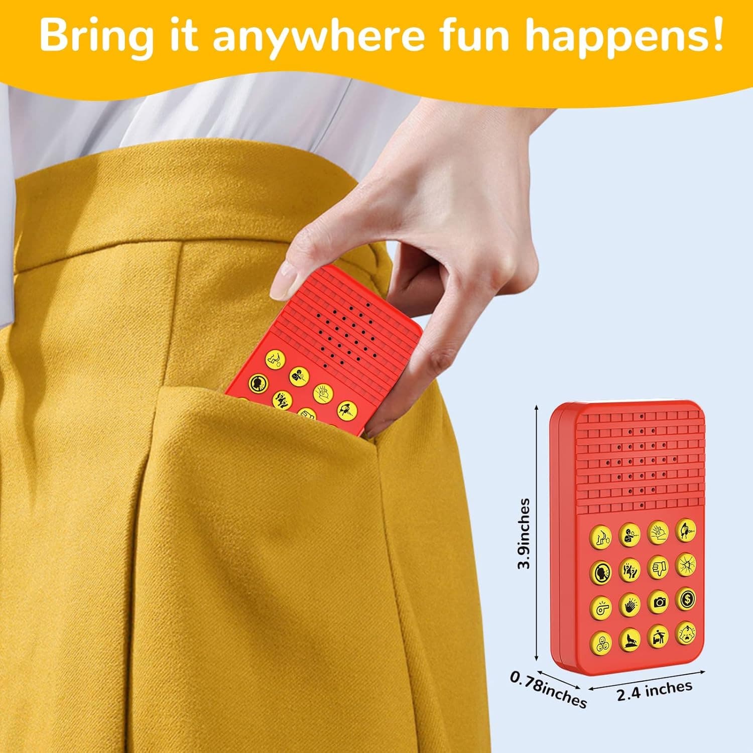 Sound Effects Machine - 16 Hilarious Sound Buttons for Kids - Pocket-Sized Noise 5