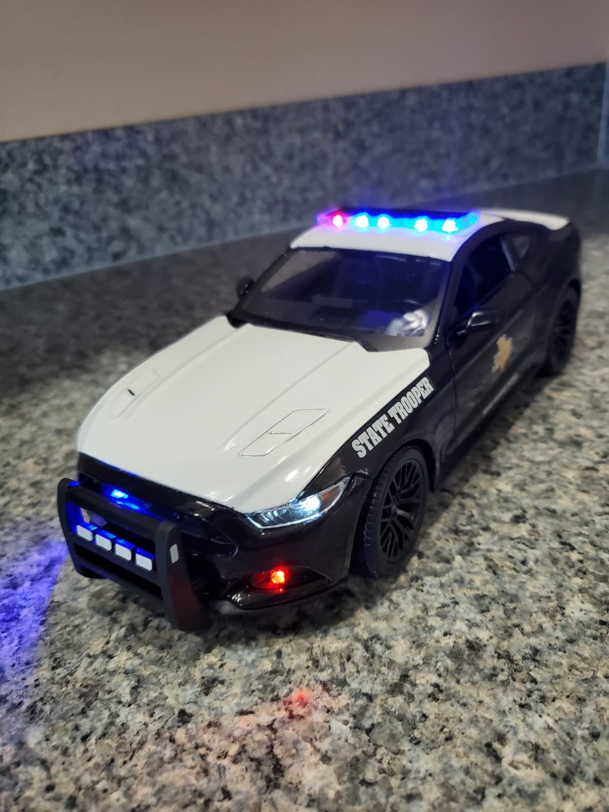 Texas State Trooper DPS Mustang w/ All Flashing Lights