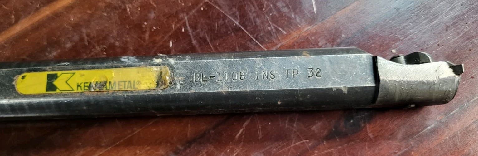 KENNAMETAL Boring Bar - BL-1108 INS. TP-32 12" Length - 7/8" Arbor  2