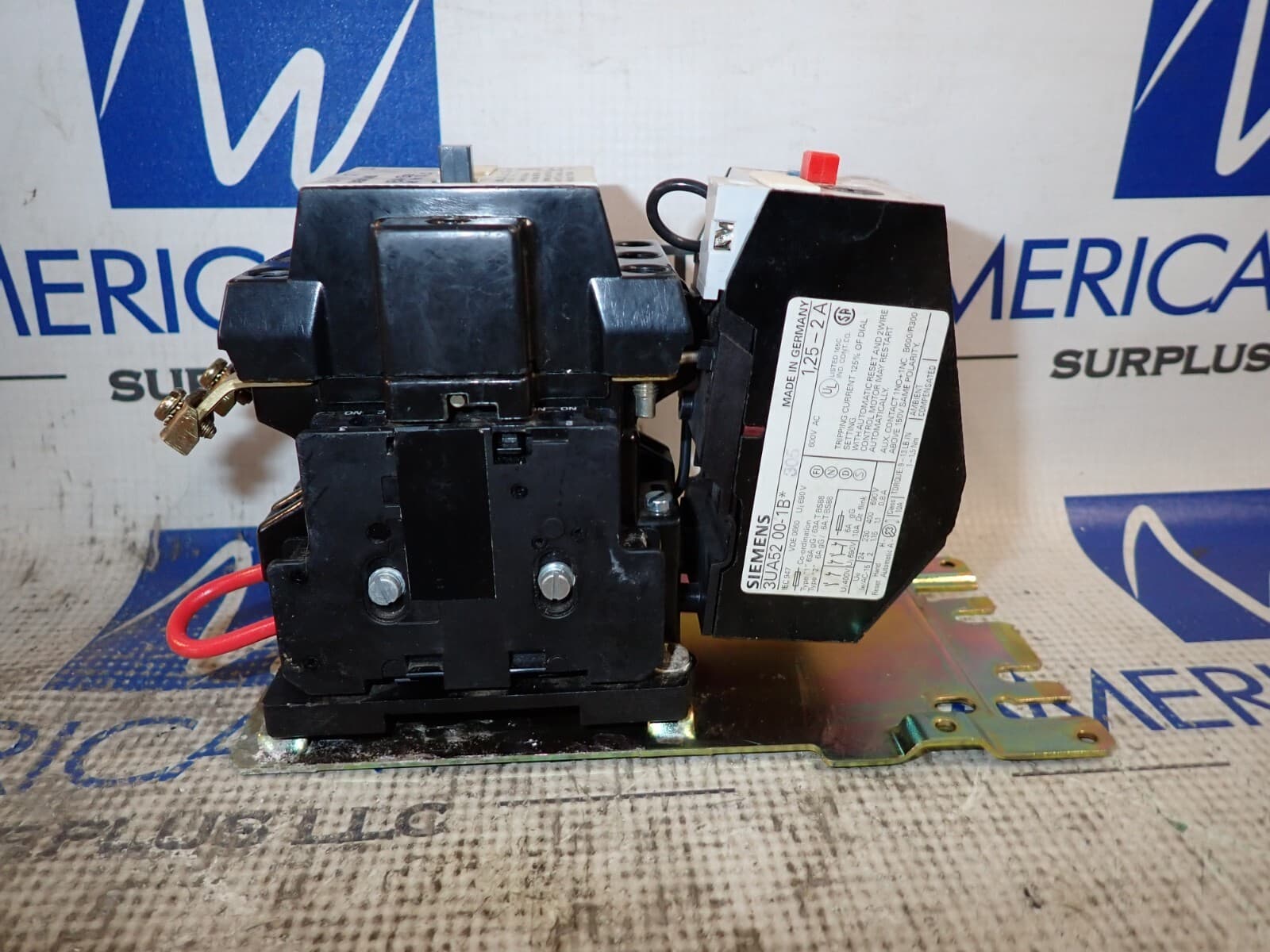 SIEMENS Size 1 Starter SXL CO 27 amp 600v 3UA52 00-1B 1.25-2A OL 120v Coil 2