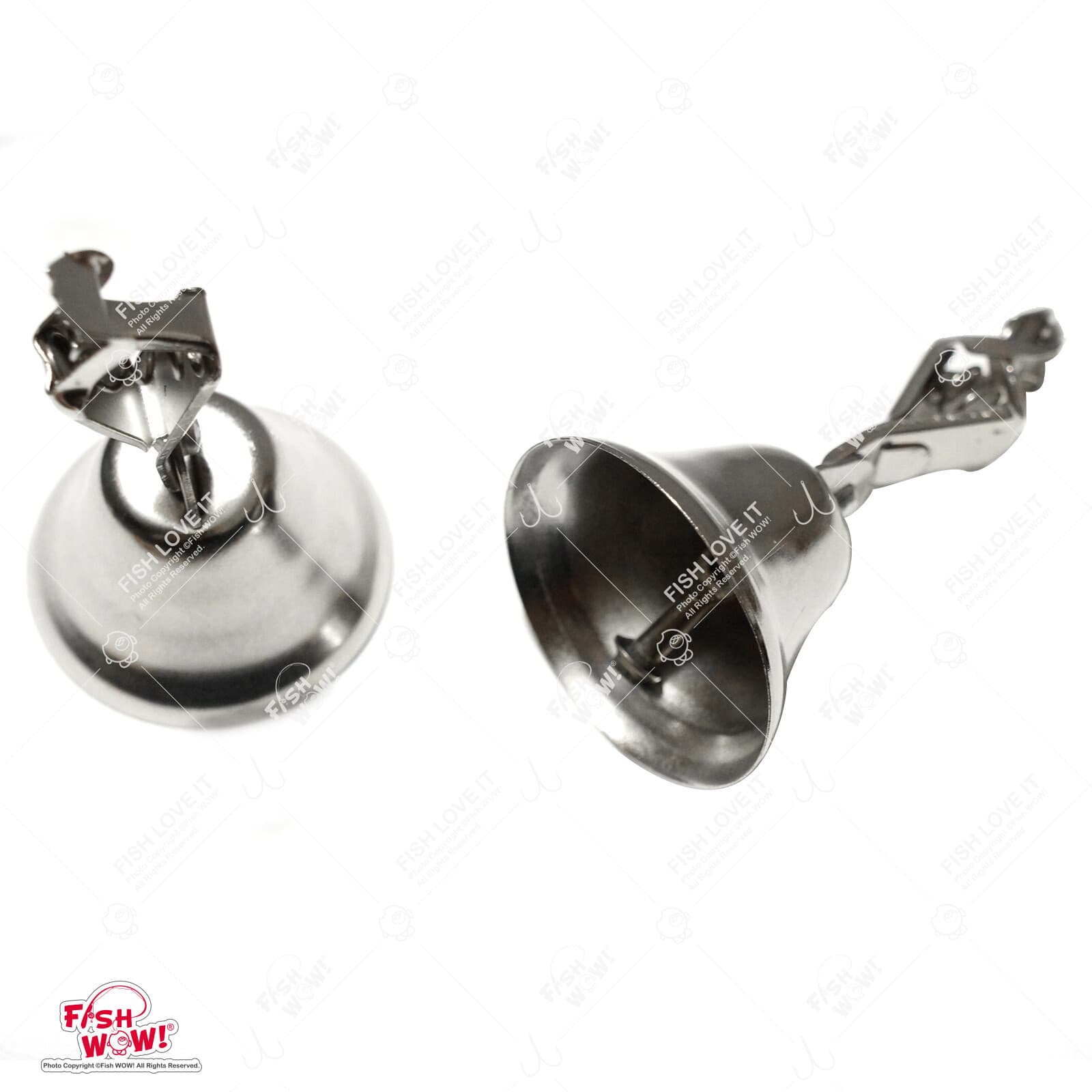 30pcs Fish WOW! Fishing Liberty Bell Alert Eagle Clamp Clip Lure Bait Bite Alarm 6