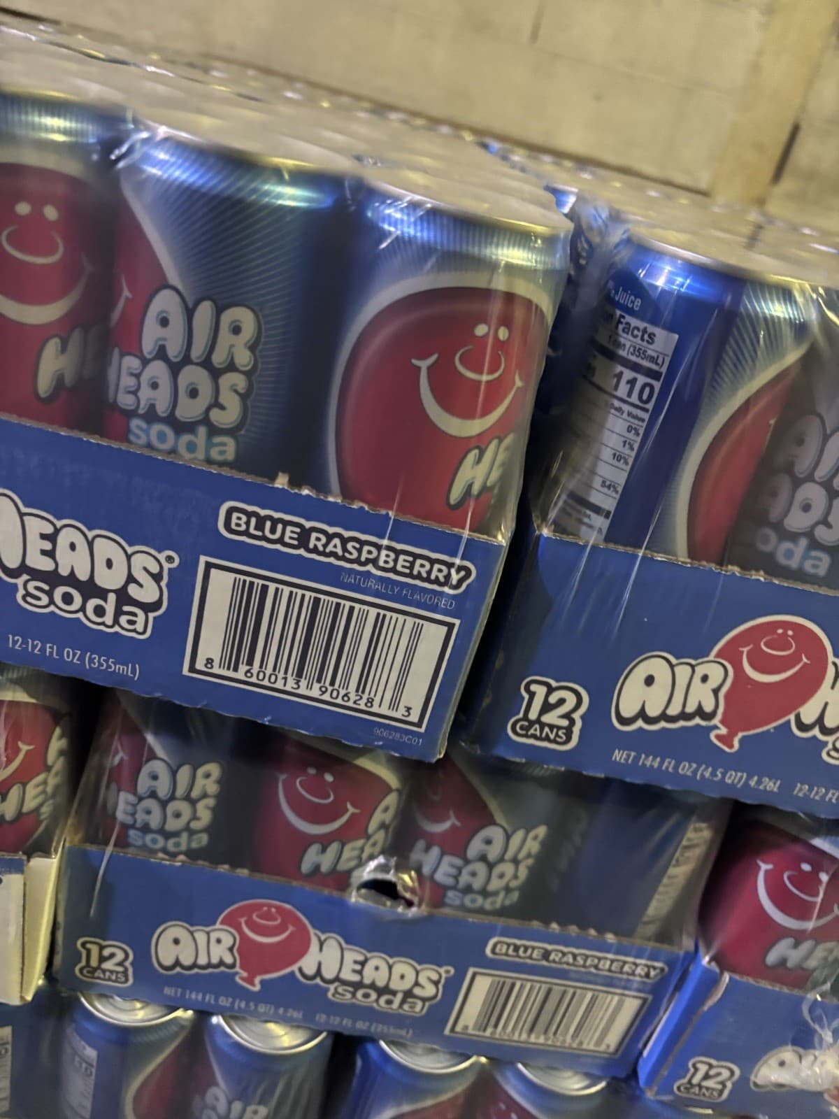 Airheads Blue Raspberry Soda - 12 Pack of 12oz | Fruit Soda with a Cream Flavor 2