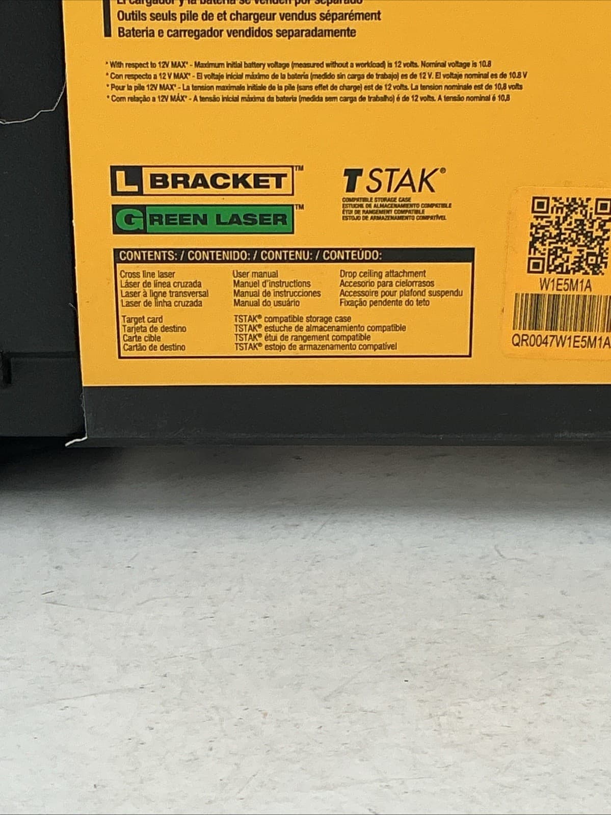 DEWALT DCLE34020 20V MAX Cordless Cross Line Green Laser - Bare Tool 3