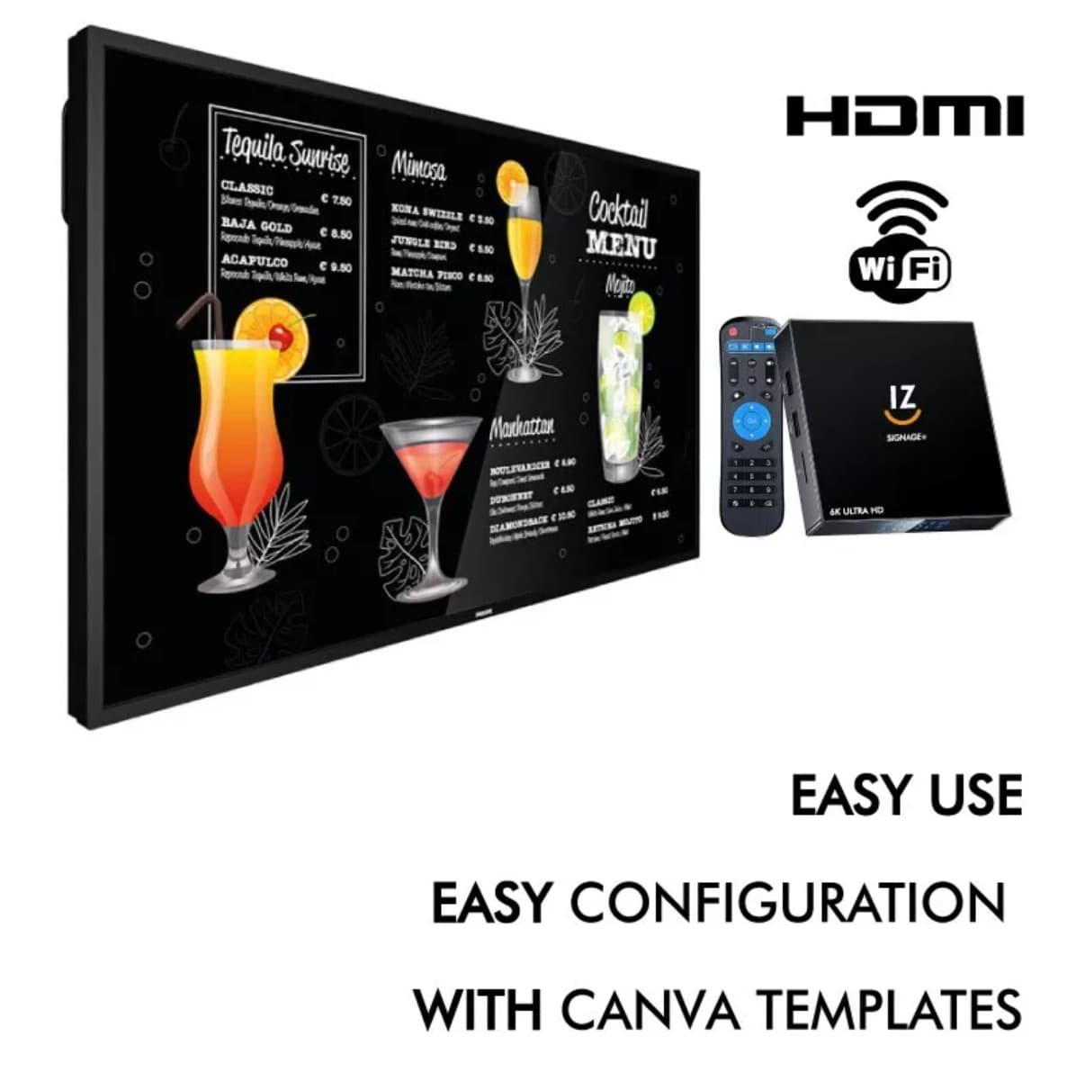 Digital Signage Player for Ads or Digital Menu Boards + Software + Tech support 5