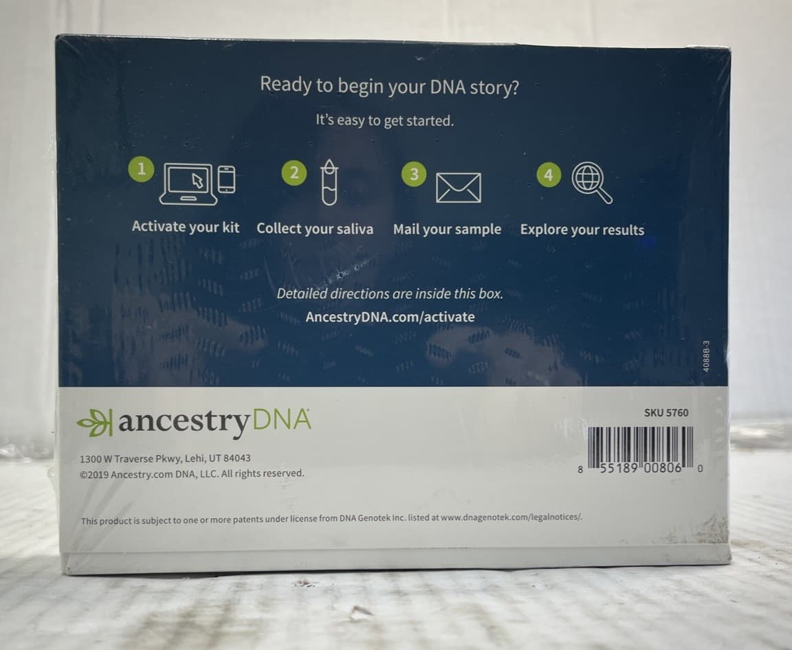 Ancestry DNA Test Kit - DNA Activation Kit + Traits (Factory Sealed) 3
