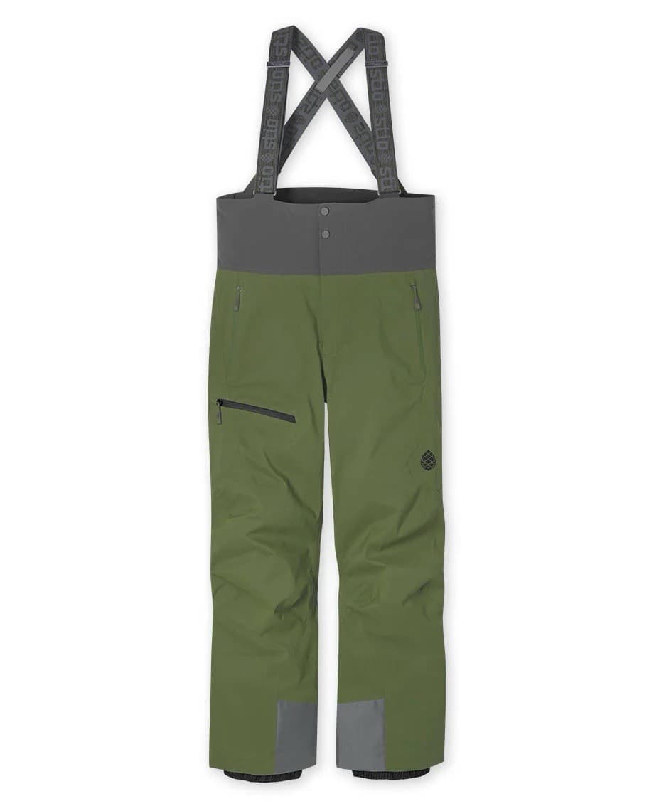 Stio Environ Bib Outerwear Hardshell Dermizax Pine Forest FW24AG3 Mens Sz M-2XL