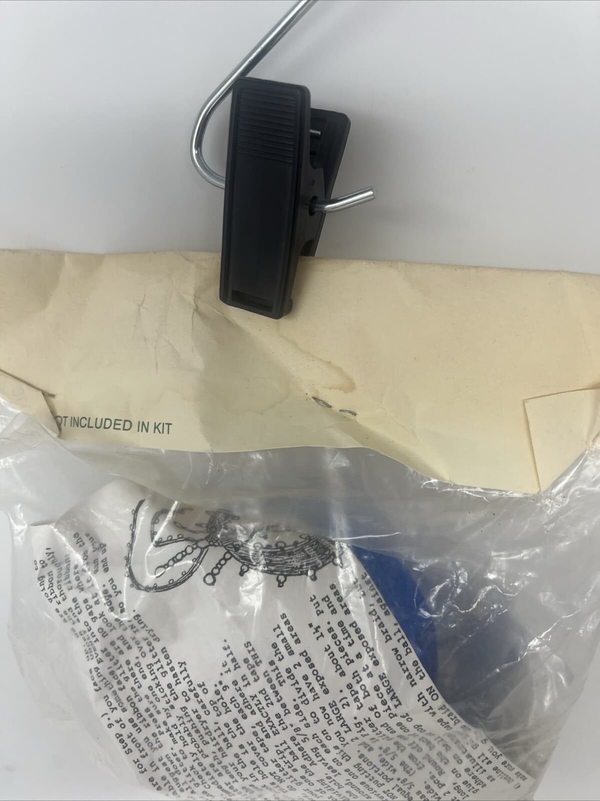 VTG The Cracker Box Beaded Satin Christmas Ornament Craft Kit Silent Night NOS 5