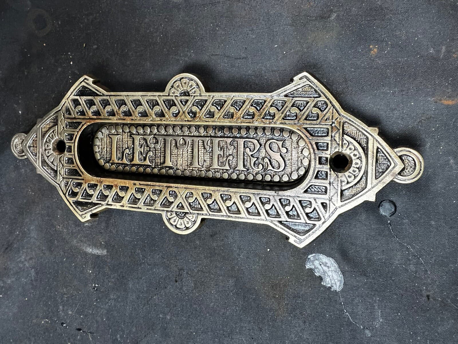 Sargent Bronze Victorian Eastlake Mail Slot 1800’s To 1910 6