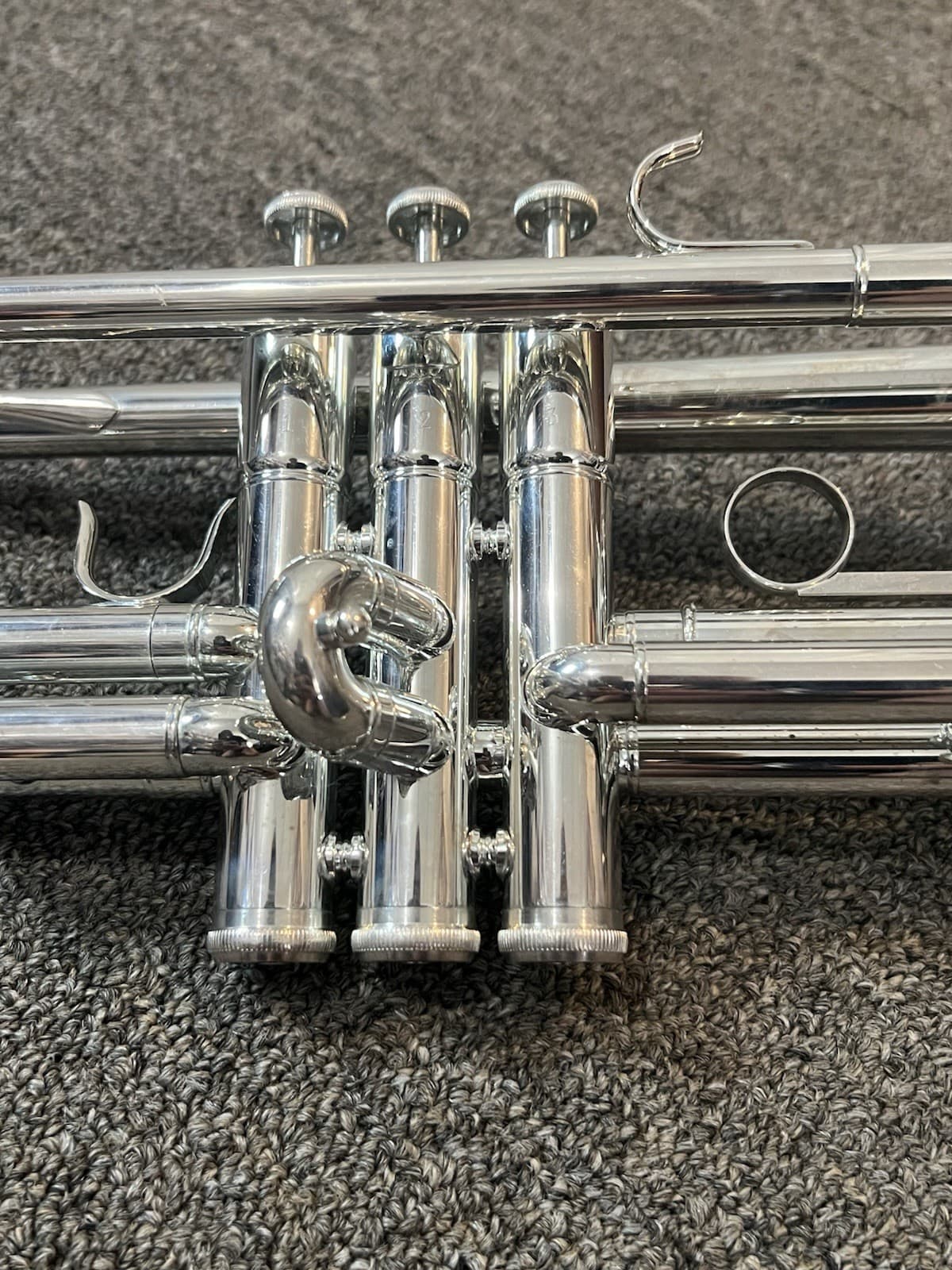 JEAN PAUL TR-430-10211 SILVER PLATE INTERMEDIATE TRUMPET W/ CASE 5